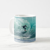 Epische surfende Welle Kaffeetasse (Vorderseite Links)