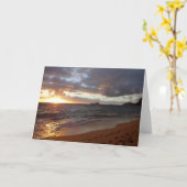 Epische Waimanalo Sonnenaufgang-Grußkarte Karte (Gelbe Blume)