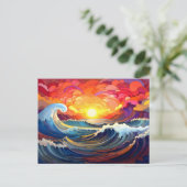 Epische Waves 1 Postkarte (Stehend Vorderseite)