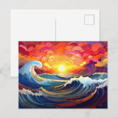 Epische Waves 1 Postkarte (Vorne/Hinten)