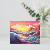Epische Waves 3 Postkarte (Stehend Vorderseite)