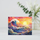 Epische Wellen 11 Postkarte (Stehend Vorderseite)