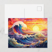 Epische Wellen 11 Postkarte (Vorne/Hinten)