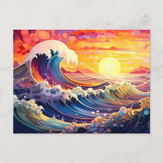 Epische Wellen 11 Postkarte (Vorderseite)