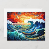 Epische Wellen 12 Postkarte (Vorne/Hinten)