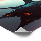 epische Weltraumszene Poster (Ecke)