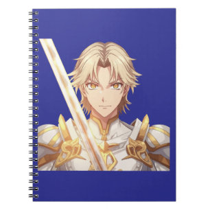 Epischer Anime-Krieger-Ritter-Fantasie-Notizblock Notizblock