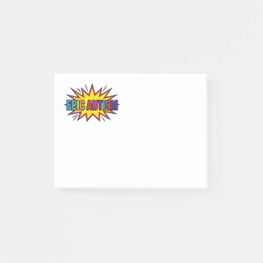 Epischer Autismus-Sternenexplosion-Notizblock Post-it Klebezettel (Vorderseite)