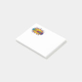 Epischer Autismus-Sternenexplosion-Notizblock Post-it Klebezettel (angewinkelt)