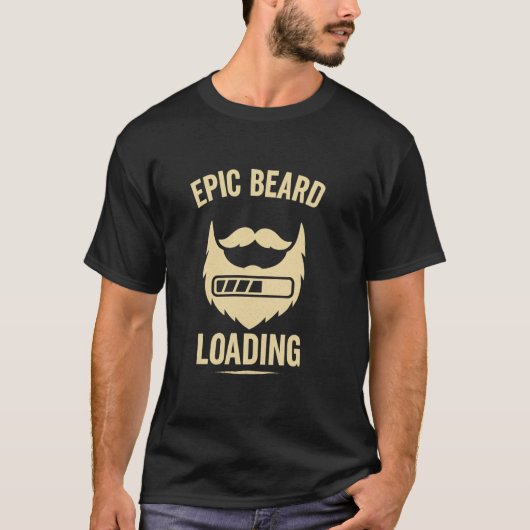 Epischer Bartlade-Wachstums-Witz mit Retro-Lade T-Shirt (Vorderseite)