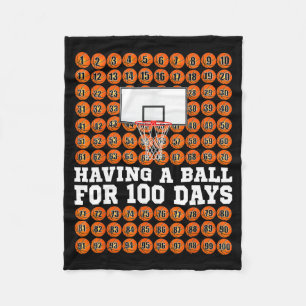 Epischer Basketball 100. Schultag Tage 100 Schule Fleecedecke