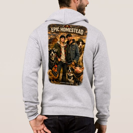 Epischer Bauernhof - Hoodie (Rückseite)