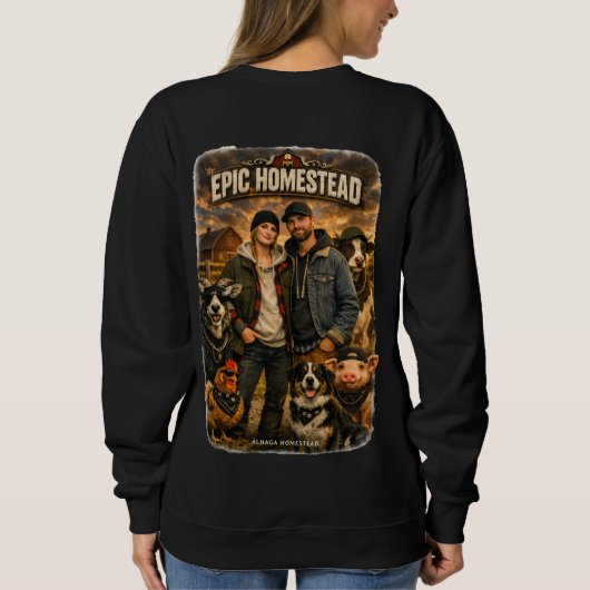Epischer Bauernhof - Sweatshirt (Rückseite)