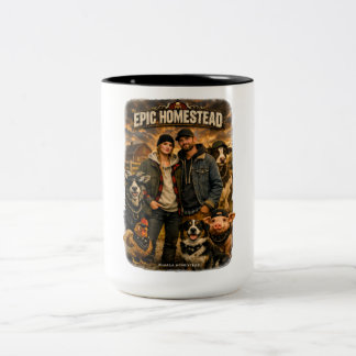 Epischer Bauernhof - Zweifarbige Tasse