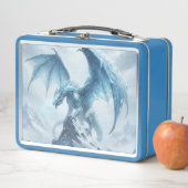 Epischer blauer Eisdrache Metall Brotdose (Beispiel)