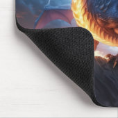 Epischer Blitz-Drache Fantasy-Gaming-Mauspad Mousepad (Ecke)