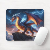 Epischer Blitz-Drache Fantasy-Gaming-Mauspad Mousepad (Mit Mouse)