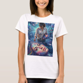 Epischer Dark Fantasy Totenkopf & Ketten Grafik T- T-Shirt