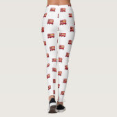 Epischer Doppeldecker-London-Rot-Bus Leggings (Rückseite)