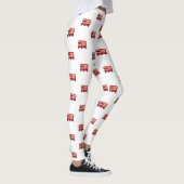Epischer Doppeldecker-London-Rot-Bus Leggings (Rechts)