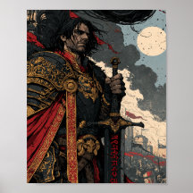 Epischer Fantasy-Krieger-Ritter mit Runen