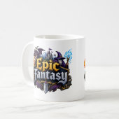 Epischer Fantasy-Liebhaber Kaffeetasse (Vorderseite Links)