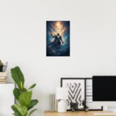 Epischer Fantasy-Ritterposter Poster (Heimbüro)