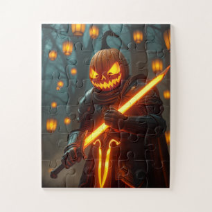 Epischer Feuriger Kürbisknight-Rätsel – Limitierte Puzzle