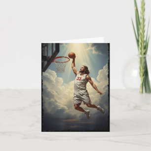 Epischer göttlicher Dunking-Jesus auf dem heiligen Karte