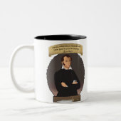 Epischer Held James Bowie! Zweifarbige Tasse (Links)