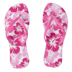 Epischer Hibiskus Hawaiianischer Blumen Aloha-Shir Badesandalen