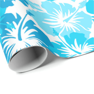 Epischer Hibiskus-hawaiische mit BlumenCamouflage Geschenkpapier