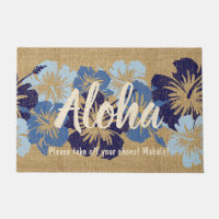 Epischer Hibiskus-hawaiisches BlumenAloha Blau
