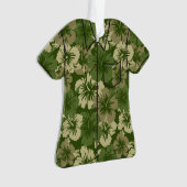 Epischer Hibiskus-hawaiisches BlumenAloha Shirt Ornament (Vorderseite)