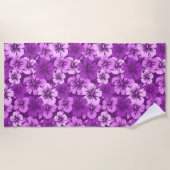 Epischer Hibiskus-hawaiisches BlumenAloha - Strandtuch (Vorderseite)