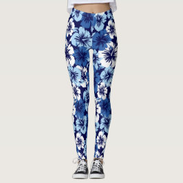 Epischer Hibiskus-hawaiisches tropisches Blumen Leggings