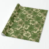 Epischer Hibiskus-hawaiisches Verpackungs-mit Geschenkpapier (Ungerollt)
