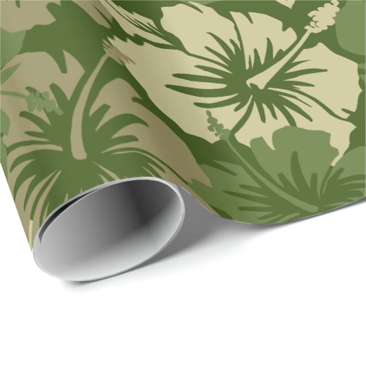 Epischer Hibiskus-hawaiisches Verpackungs-mit Geschenkpapier (Rolleneckpunkt)