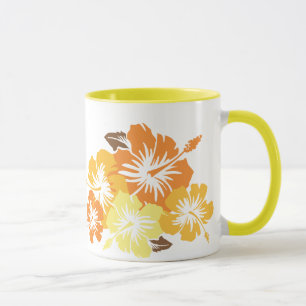 Epischer Hibiskus in Orange-Tasse Tasse