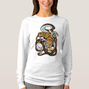 Epischer Kampf: Tiger gegen Schlange Kunst T-Shirt