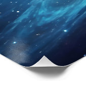 Epischer Kosmischer Supernova Abstrakter Raum Poster (Ecke)