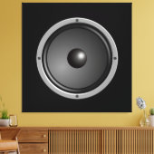 Epischer Lautsprecher Leinwanddruck (Insitu (Wohnzimmer))