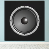 Epischer Lautsprecher Leinwanddruck (Insitu (Holzboden))