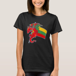 Epischer Litauischer Drache  Stolz Litauen-Flagge T-Shirt