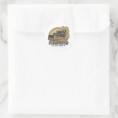 Epischer Mega-Killdozer-Tank-Slogan 2 Runder Aufkleber (Tasche)