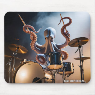 Epischer Oktopus-Schlagzeuger-Mauspad Mousepad