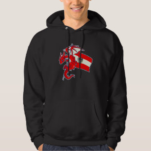 Epischer österreichischer Drache Stolz Österreich Hoodie