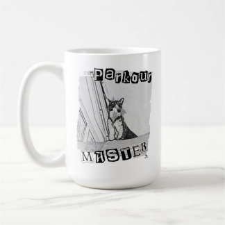 Epischer Parkour-Meister Lustiges Punk-Kitty-Desig Kaffeetasse