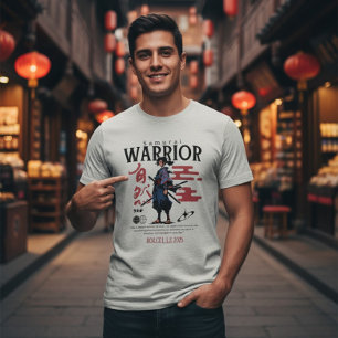Epischer Samurai-Krieger Japanische Katana-Kultur Tri-Blend Shirt