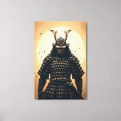 Epischer Samurai-Krieger japanische Rüstung Leinwanddruck (Vorderseite)